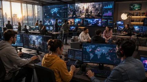 Estudio creativo y gaming futurista